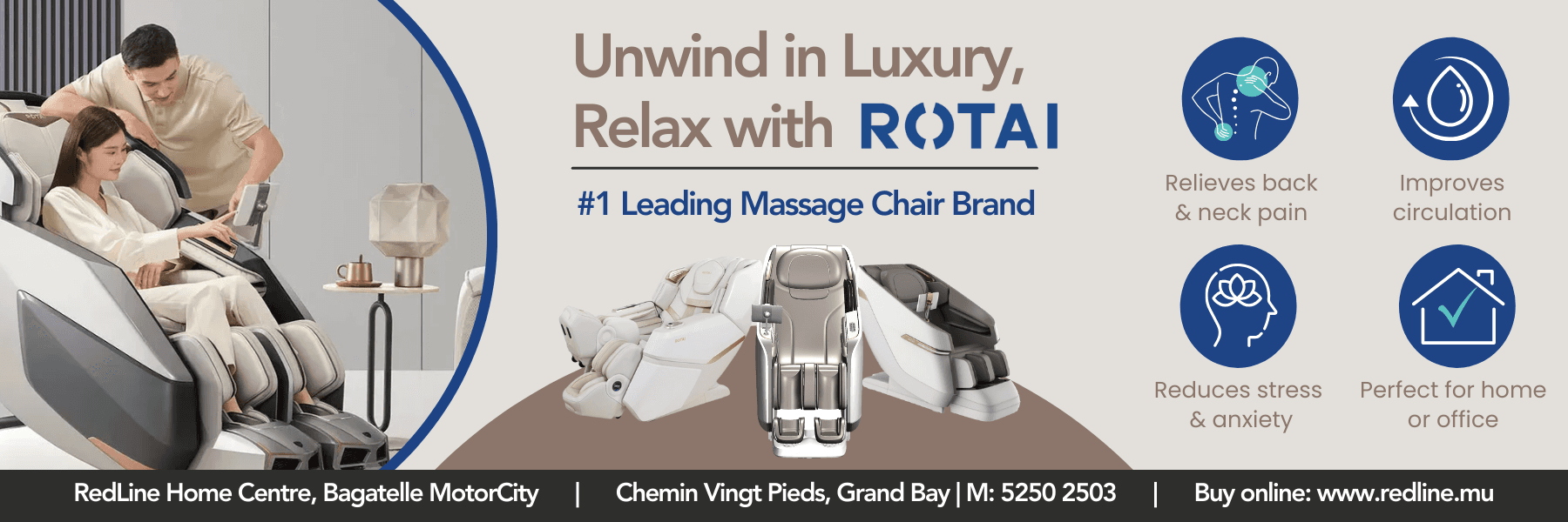 New Rotai massage chair